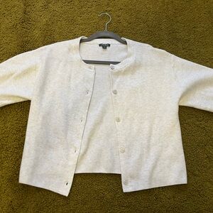 Wild Fable Cream Ribbed Cardigan
